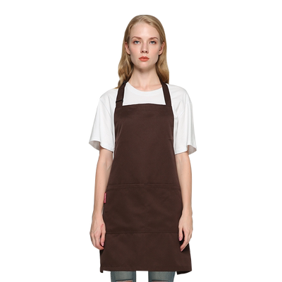 LOGO挂脖工作服做饭围腰定制防水