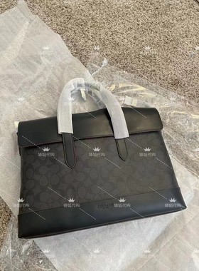 coach男士牛皮商务风公文包