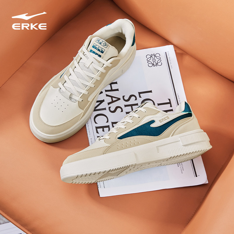 鸿星尔克板鞋夏季厚底增高休闲鞋空军一号男鞋滑板鞋运动鞋男鞋子