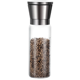 胡椒研磨器手动海盐花椒粒研磨瓶黑白胡椒粉磨粉神器调料罐撒料罐