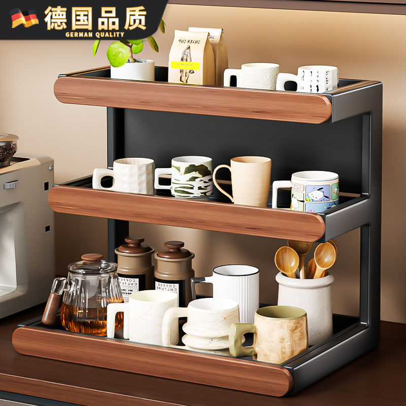 复古风实木杯架餐边柜水杯茶杯咖啡角水吧台布置杯子收纳置物架子,家庭/个人清洁工具,杯架,淘宝优惠券,粉丝福利购,淘宝优惠卷