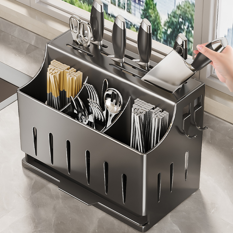 2025新款不锈钢厨房刀架置物架