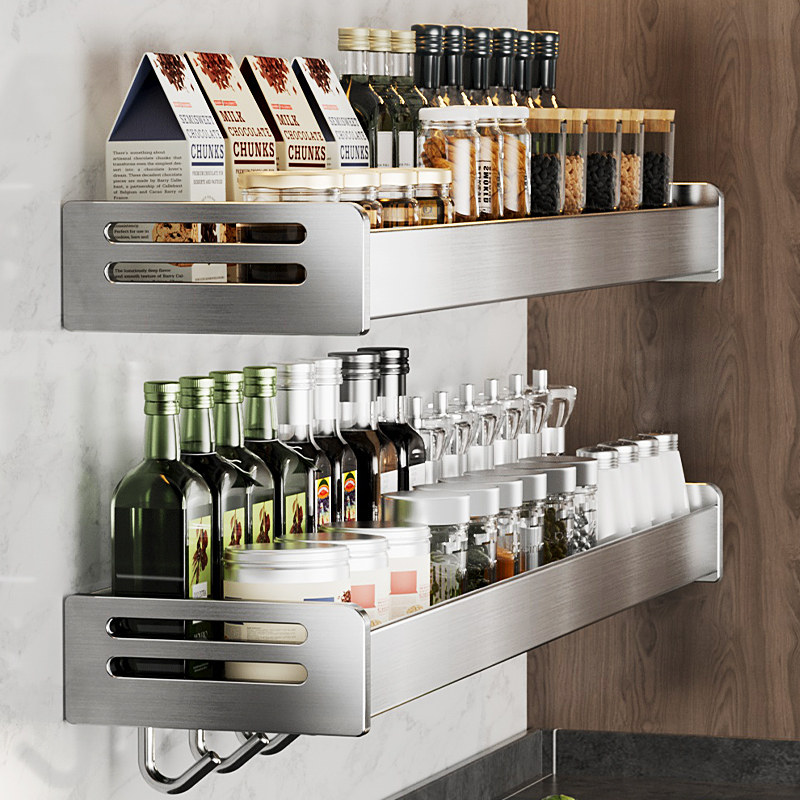 304不锈钢厨房置物架壁挂刀架多功能用品大全免打孔调味料收纳层,厨房/烹饪用具,厨房置物架/置物柜/角架,淘宝优惠券,粉丝福利购,淘宝优惠卷
