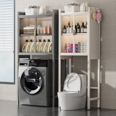 【洗衣机上方收纳柜整理神器】