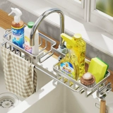 Кухонная полка для смесителя, мойка для овощей, тряпка для мытья посуды, стальной шарик, губка для хранения, сливная корзина 1366
