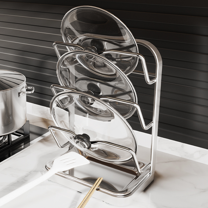 【台面/壁挂】不锈钢锅盖置物