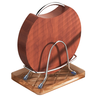 不锈钢大号砧板放置器加厚菜板架厨房粘板案板置物架锅盖收纳神器