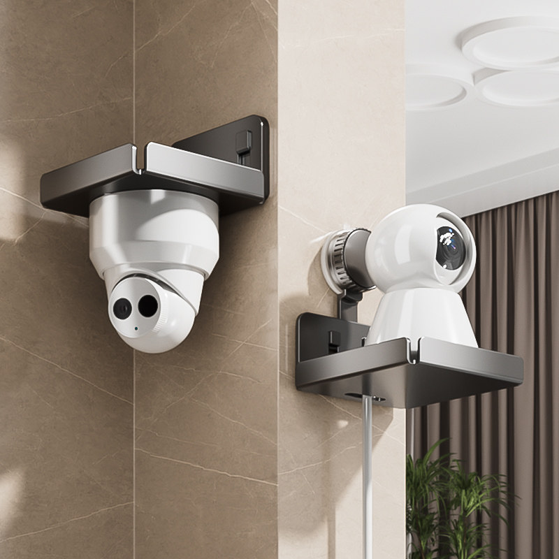 吸盘监控支架免打孔摄像头置物架家用室内路由器放置架子萤石小米