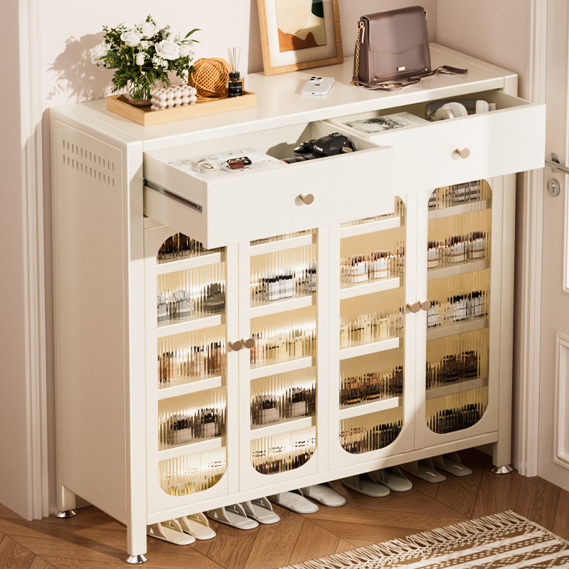 2025新款鞋柜钢制家用门口多层室内玄关收纳柜一体靠墙防尘鞋架子,住宅家具,鞋柜,淘宝优惠券,粉丝福利购,淘宝优惠卷
