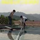 平房庭院阳光房定制中空夹胶钢化玻璃顶可以站人钢结构制作封露台