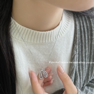 S925纯银葫芦金刚杵吊坠项链降魔杵满钻玄学平安招财挂坠配饰