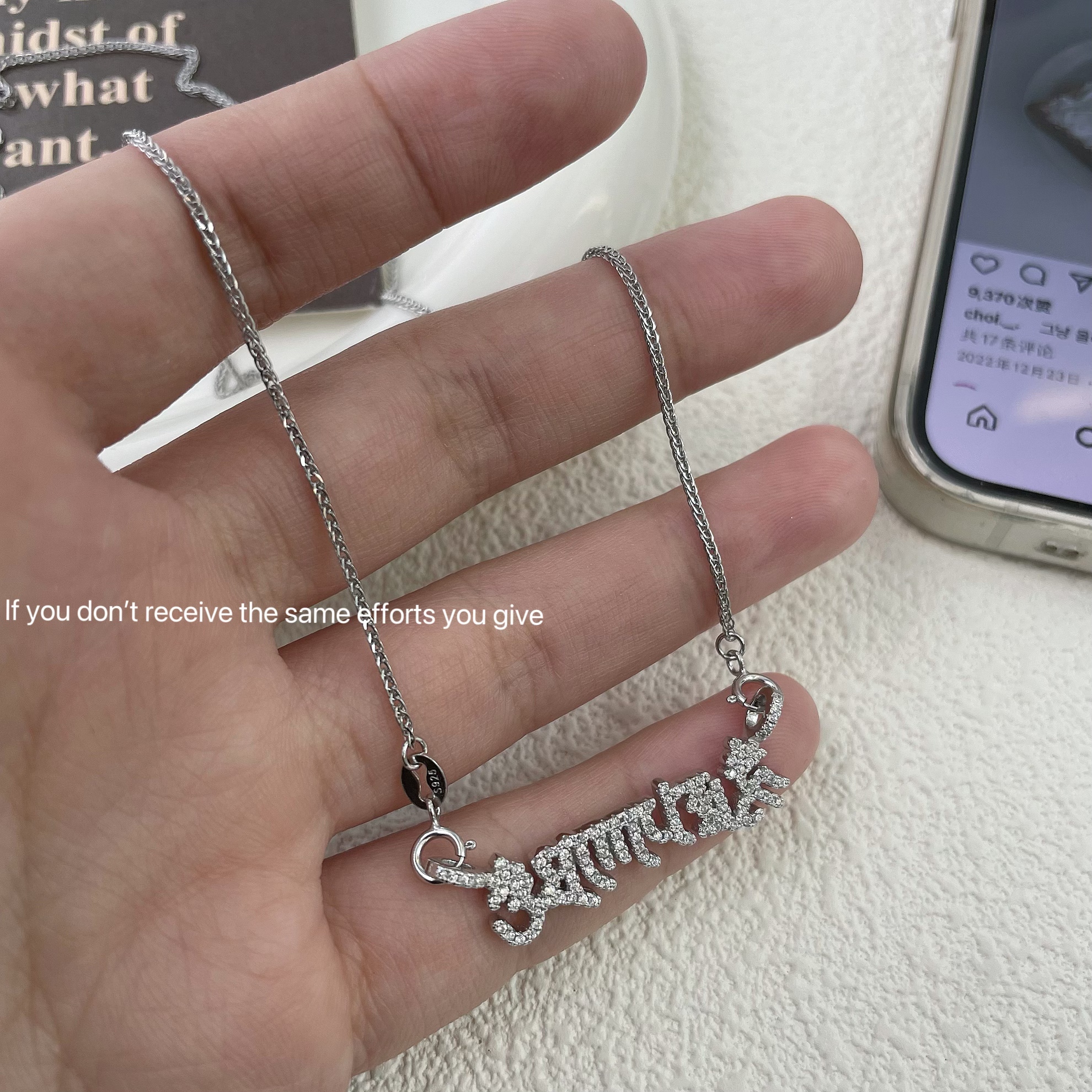 个性创意英文字母项链时尚