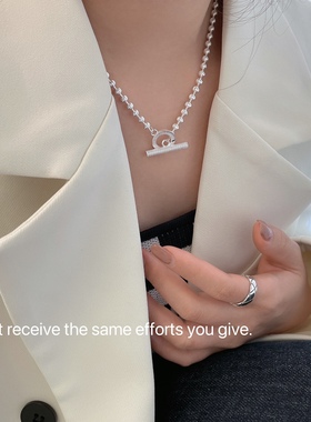 王嘉尔同款项链ins纯银