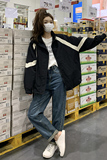 黑色工装冲锋衣羽绒服女冬季新款今年爆款短款加厚连帽白鸭绒外套，女装棉衣/棉服，2D043
