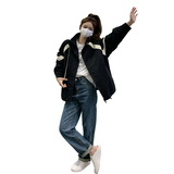 黑色工装冲锋衣羽绒服女冬季新款今年爆款短款加厚连帽白鸭绒外套，女装棉衣/棉服，2D043