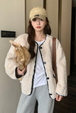 现货款号W1038皮毛一体羊羔毛外套P185K278，女装毛呢外套，2D043