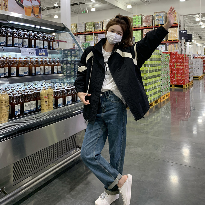 黑色工装冲锋衣羽绒服女冬季新款今年爆款短款加厚连帽白鸭绒外套,女装棉衣/棉服,2D043