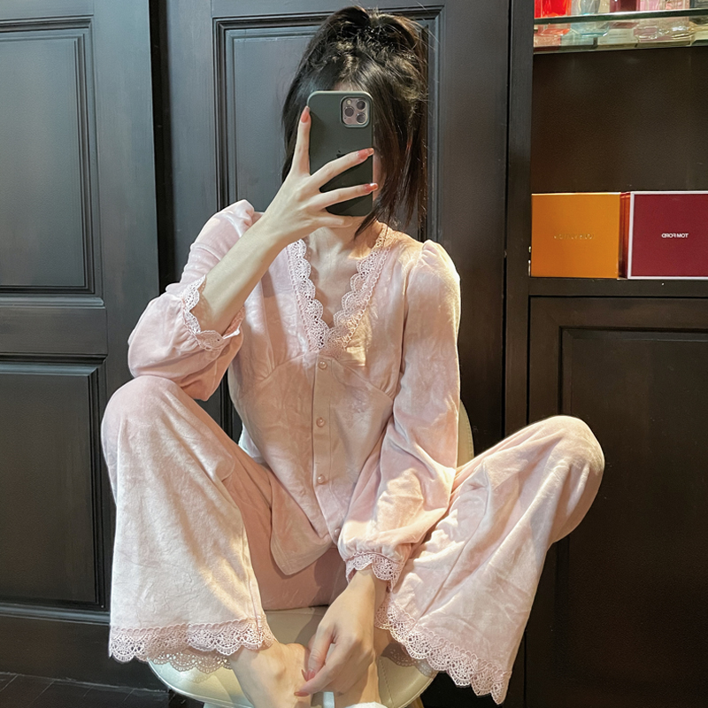 女睡衣冬季日系法兰绒加珊瑚