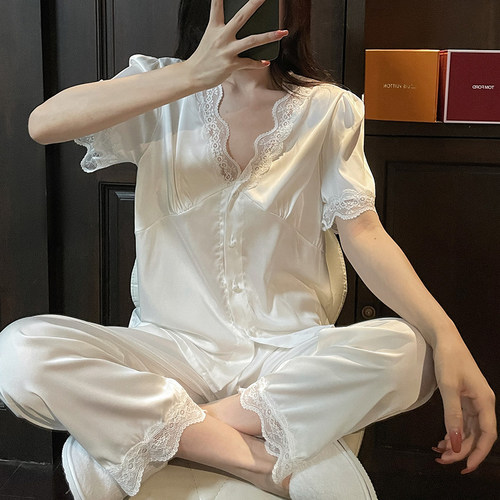 女桑蚕丝真睡衣网红薄