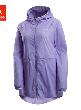 极星户外女防晒衣夏轻薄透气休闲旅游连帽风衣AGJD12396