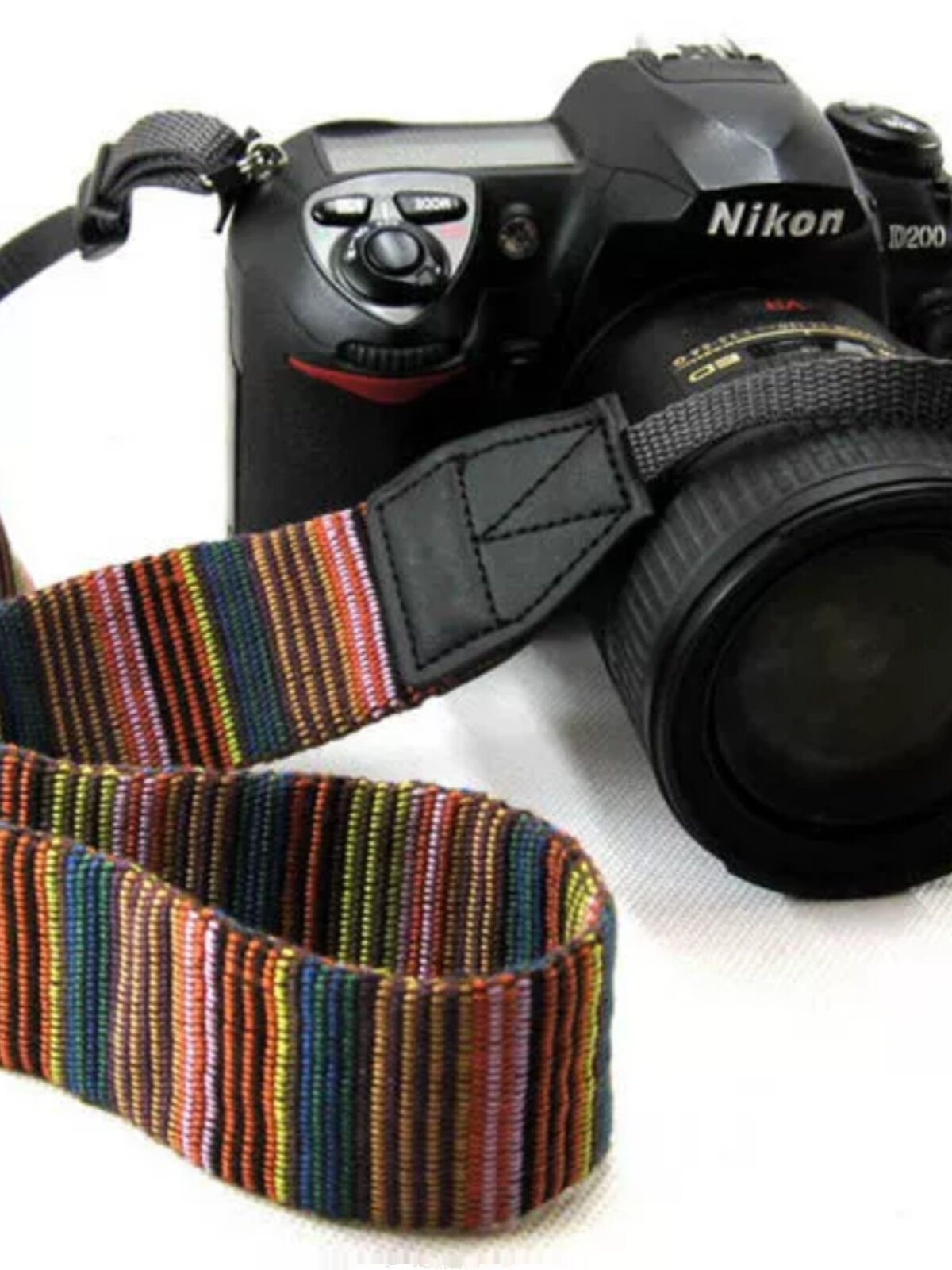 부드러운 카메라 어깨 끈 다채로운 핀 스트라이프 그리스 민족 스타일의 마이크로 SLR 카메라 스트랩에 적합