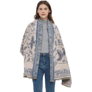 Scarf Soft Jacquard 2023 Flower INS Cashew Shawl Women