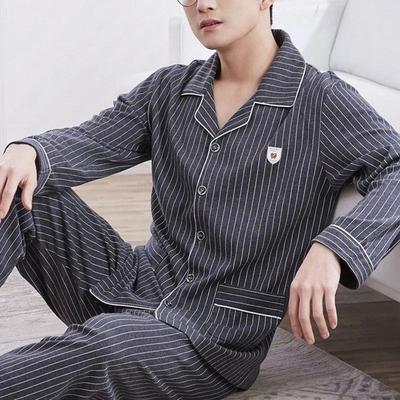 Men's Pajama Sets spring summer Man Pajamas Set Simple Sleep