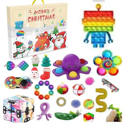 Mystery Fidget Toys Pack Set Pack Anti Stress Christmas Adve