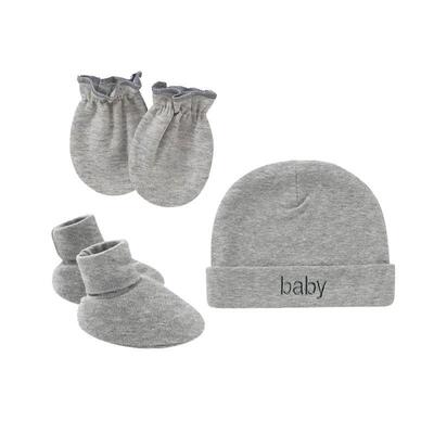 Baby Newborn Cotton Hat Gloves Foot ver Set Newborn Single L