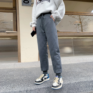 白鸭绒棉裤 显瘦高腰加厚冬外穿休闲时尚 女冬2025年新款 针织羽绒裤