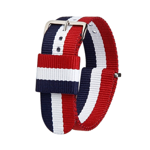 尚卡亚代用dw手表带尼龙帆布带天梭天王鲁美诺斯美度ck男女10mm20