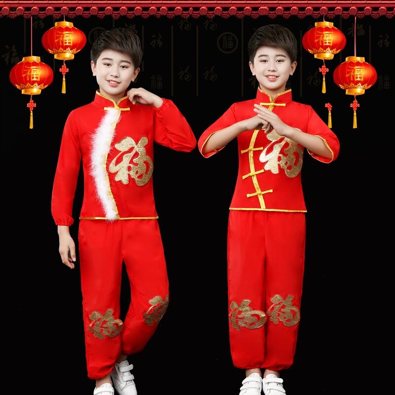 六一喜庆元旦儿童演出服新款