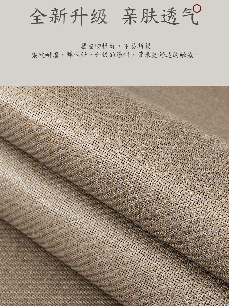 LAO XIJIANG 매트 매우 조용한 매트 두꺼운 등나무 매트 1.8M 침대 에어컨 매트 접이식 학생 가정 1.5M 3종 세트