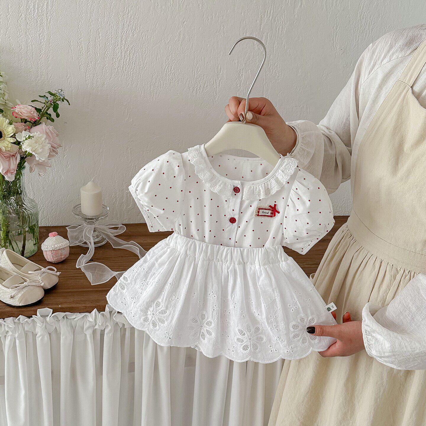 宝宝夏装包屁衣超萌新生百天满月婴儿衣服哈衣公主裙周岁夏季套装