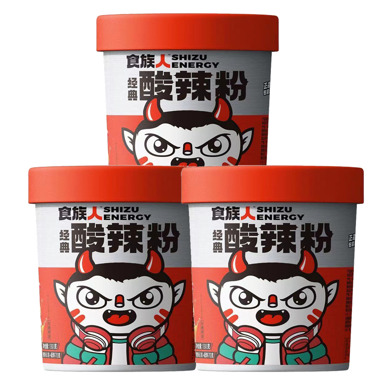 食族人经典酸辣粉非油炸方便粉丝