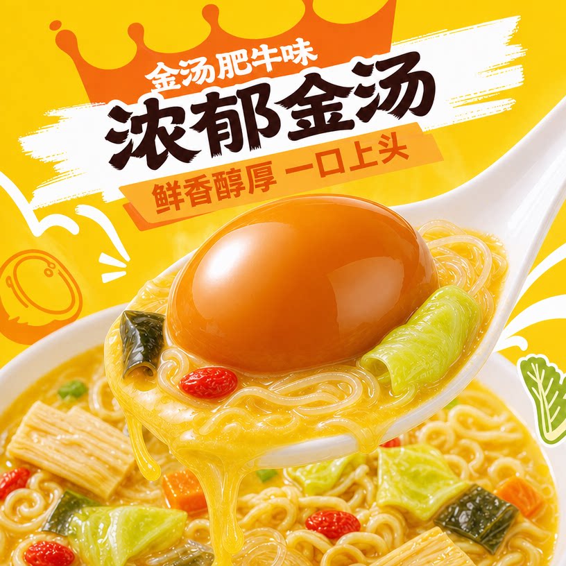 杨掌柜粉面菜蛋桶装多口味可选