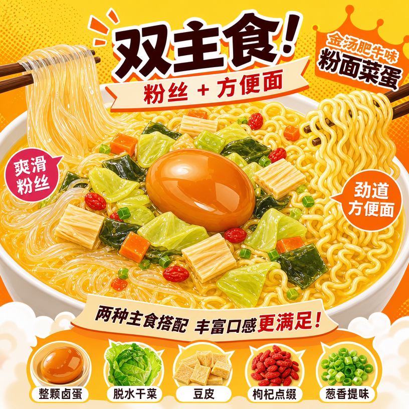 杨掌柜粉面菜蛋12种口味