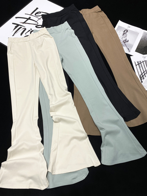 美式空气层卫裤休闲长喇叭裤