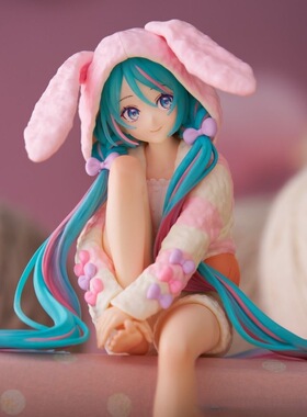 现货初妹未来手办泡面压VOCALO兔耳睡衣国产动漫模型雕像摆件
