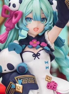 国风时装 熊猫初妹 美少女手办二次元世嘉小熊猫初妹桌面摆件