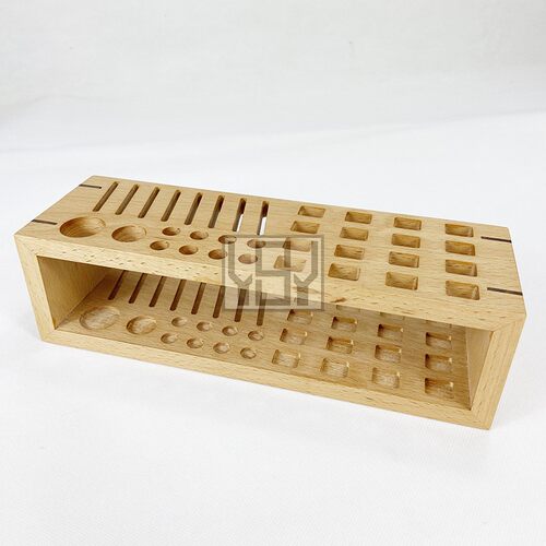 ysy品牌收纳中号实木手工皮具