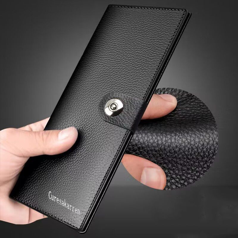 长款男士钱包真皮时尚青年皮夹