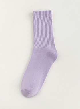 好喜欢我的薰衣草紫袜子呀^太!好!看!少女紫色袜子淡紫色深紫袜子