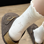 蝴蝶结好温柔好干净 清冷感 miu系堆堆袜也太好看了 氛围感jue了