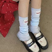 袜套 芭蕾鞋 就该这么穿 好乖好乖 好jue 薄荷蓝浅蓝奶蓝色袜套