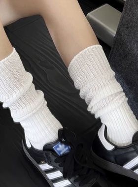 可堆堆小腿袜YYDS!!!姐妹赶紧冲~白色miu系小腿堆堆袜子,自带慵懒