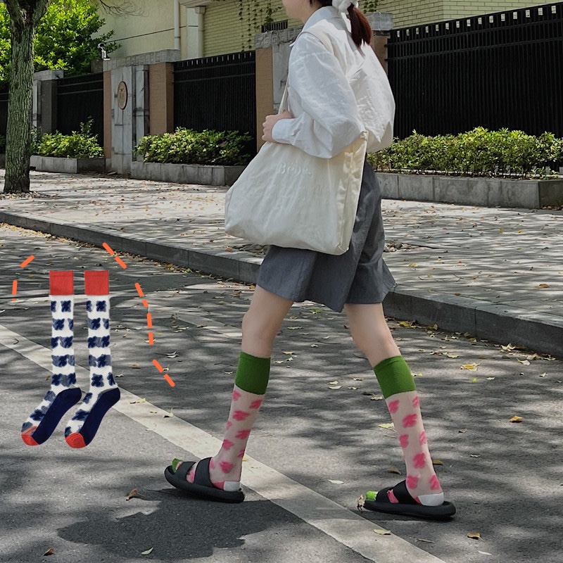 小腿袜春意复古透明薄款小腿袜