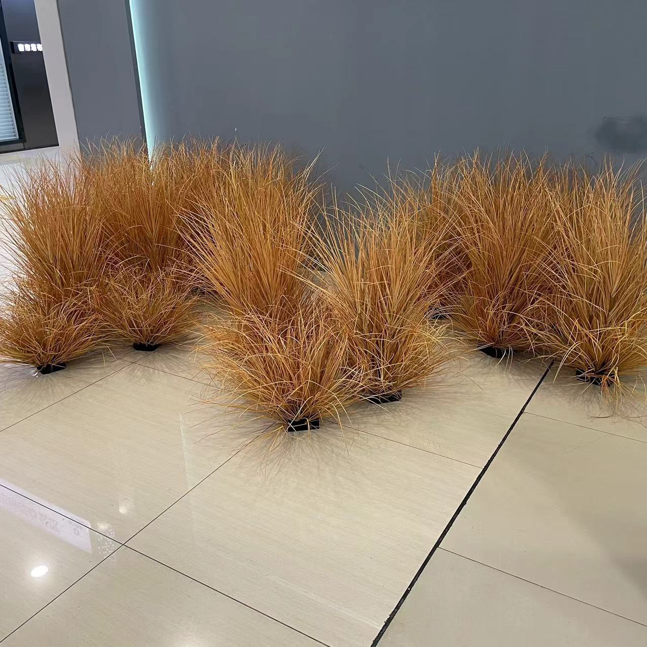 仿真蒲草狗尾巴草堆芦苇草细叶草假草丛摄影道具草垛草堆绿植造景