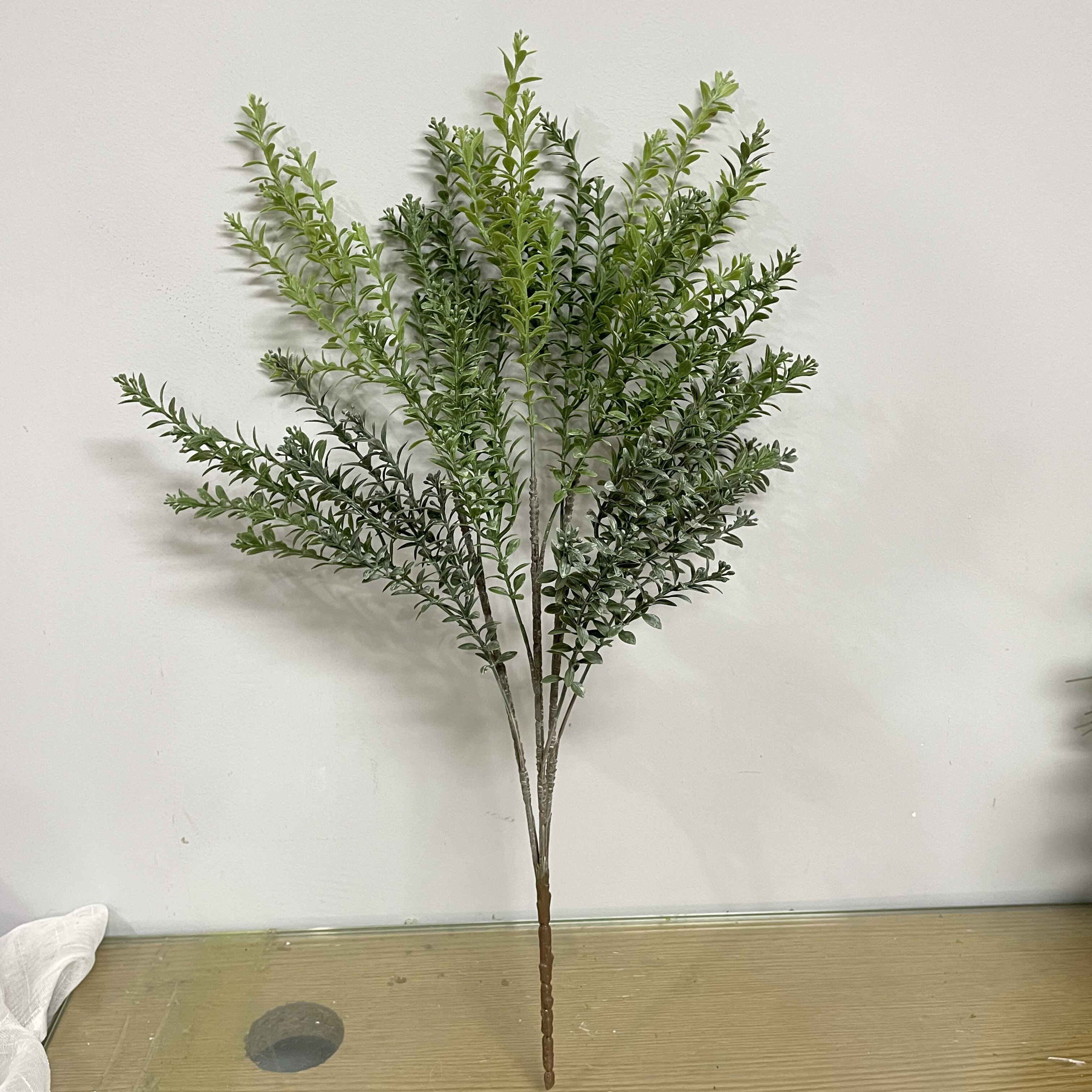 仿真米兰草豆瓣叶小尤加利叶金钱草仿真叶子插花装饰景观造景绿植