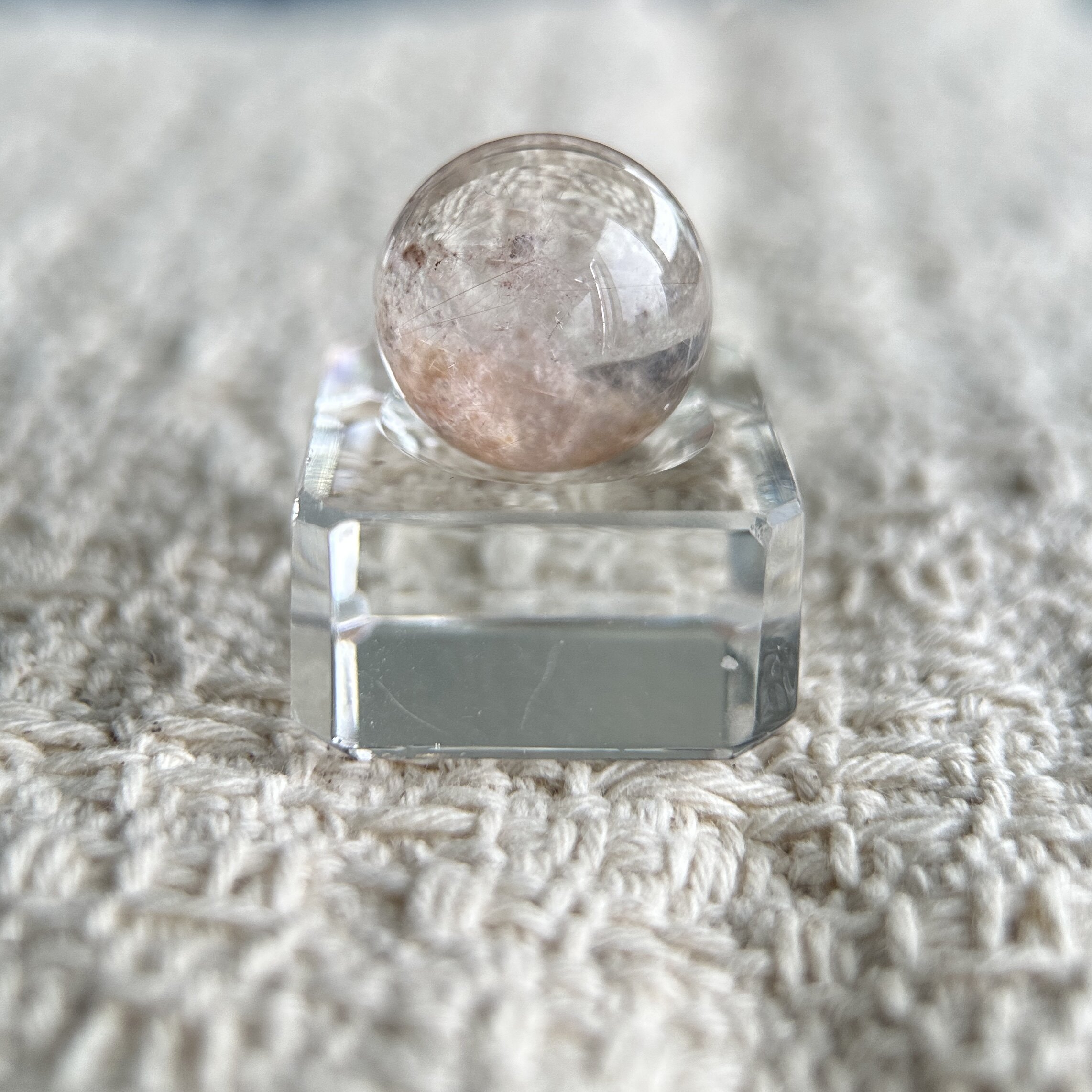 精品全美·蜜桃粉蒲公英炸花兔毛（17.1mm 未打孔）